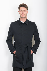 Sébastien Blondin trench coat veste jacket chic été summer coton cotton nor black créateur designer nouveau new basique basic mode fashion homme man men men's world